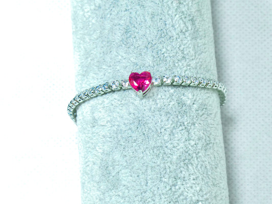 Bratara Tennis Inima Roz