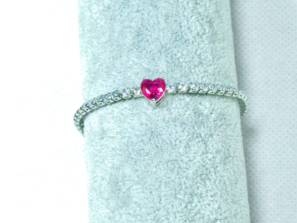 Bratara Tennis Inima Roz