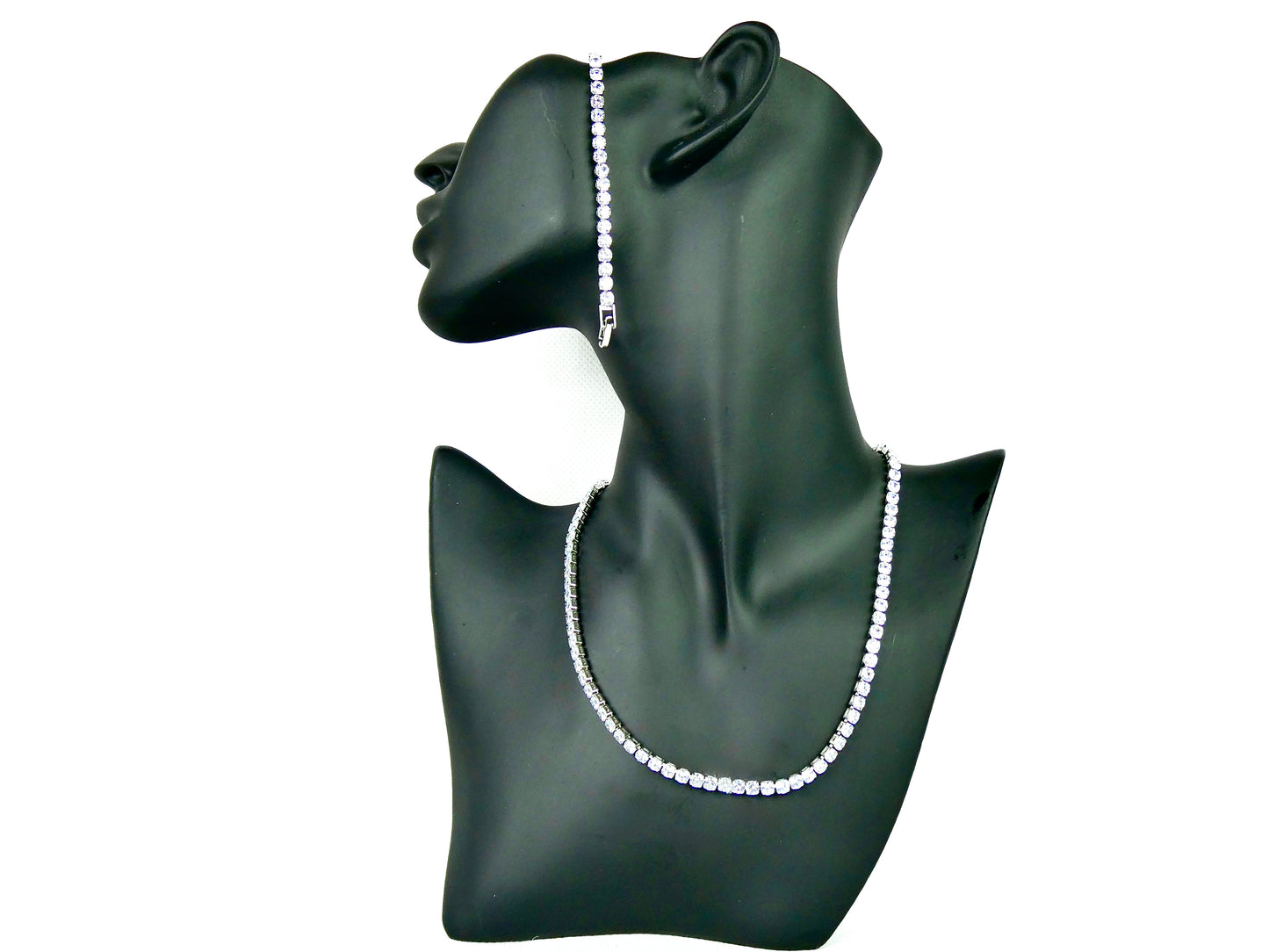 Set Lant Tennis + Bratara Tennis Transparent