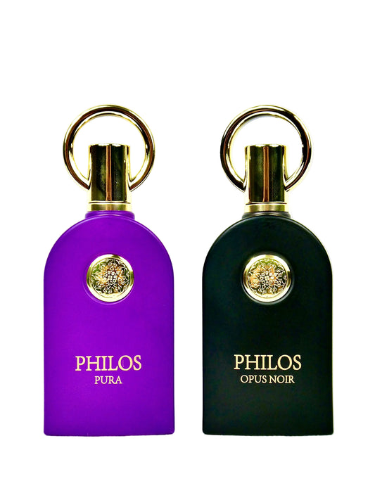 Set de 2 Parfumuri Arabesti Premium – PHILOS PURA si PHILOS OPUS NOIR