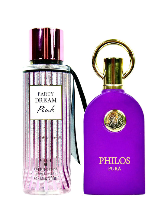 Set de 2 Parfumuri Premium - PHILOS PURA si Party Dream Pink