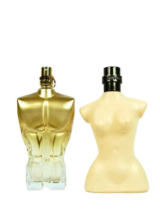 Set de 2 Parfumuri Premium – Homme Viril Doré si Curvy body