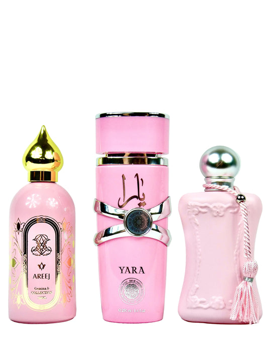 Set de 3 Parfumuri Arabesti Premium -  B. Areej, Burphrise Yara si Maiden Anna