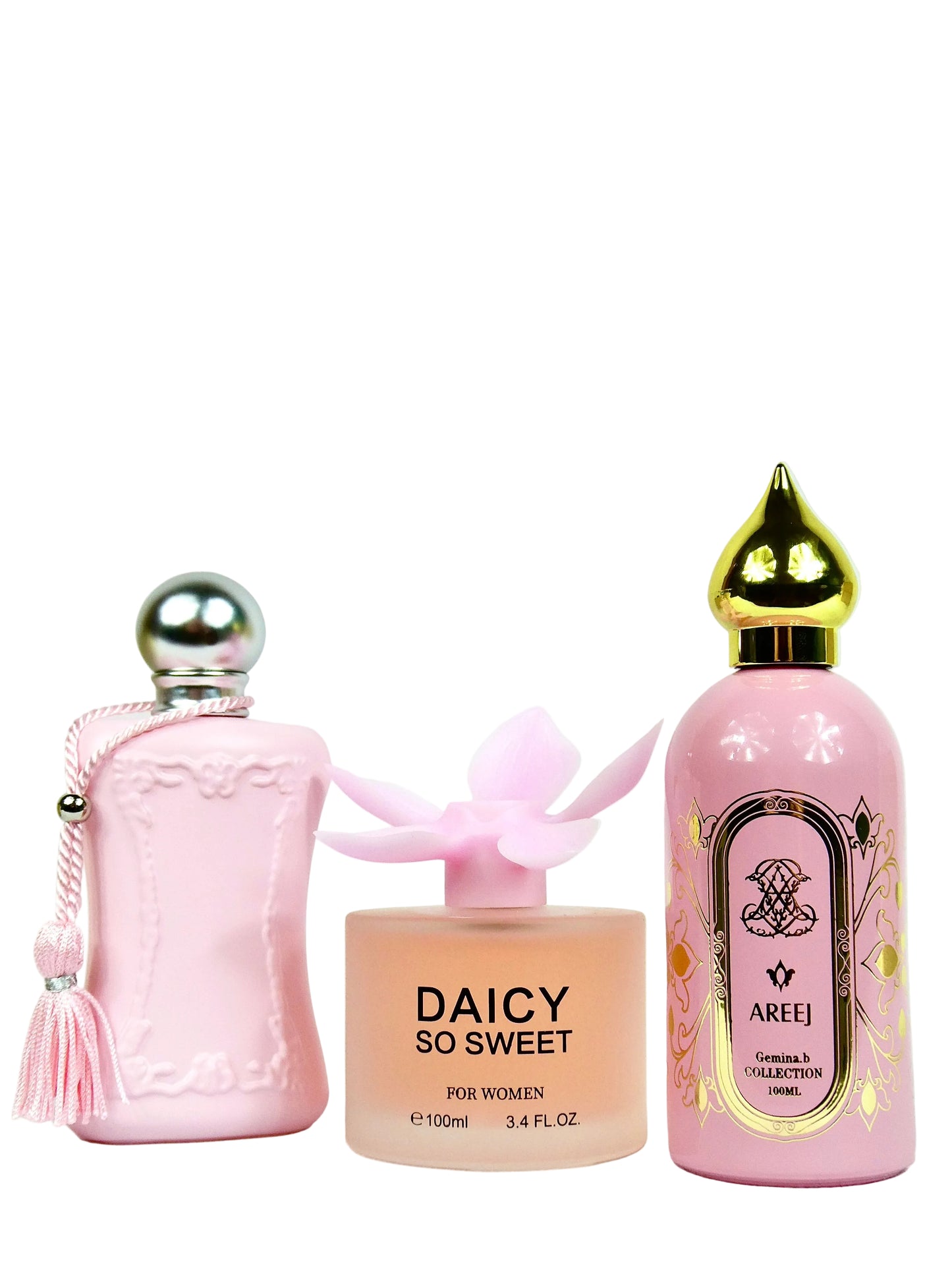 Set de 3 Parfumuri Premium - Maiden Anna, Daicy So Sweet si Gemina B. Areej
