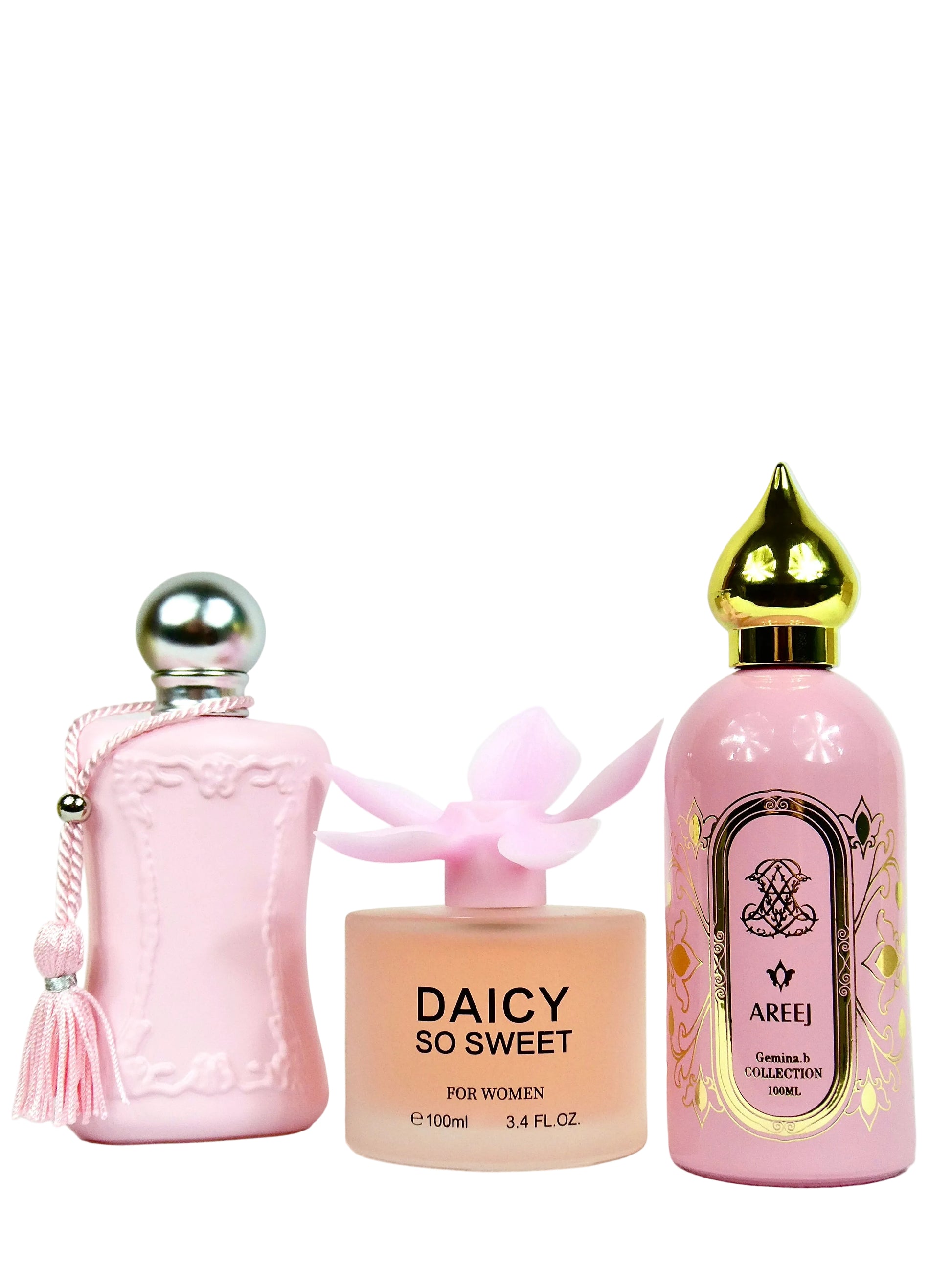 Set de 3 Parfumuri Premium - Maiden Anna, Daicy So Sweet si Gemina B. Areej