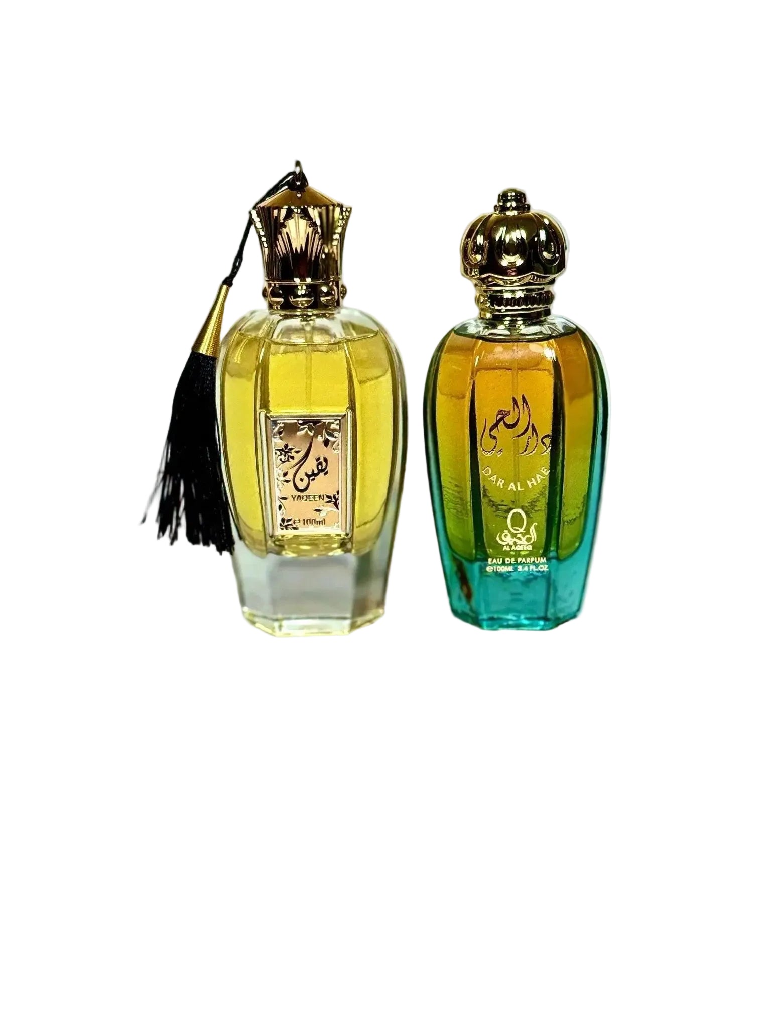 Set de 2 Parfumuri Arabesti Premium – Gemina B. Yaqeen Gold & Al Aqeeq Dar Al Hae - AlegeCadoul