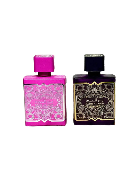 Set de 2 Parfumuri Arabesti Premium – Wardi Badr Al Oud & Amethyst Badr Al Oud - AlegeCadoul