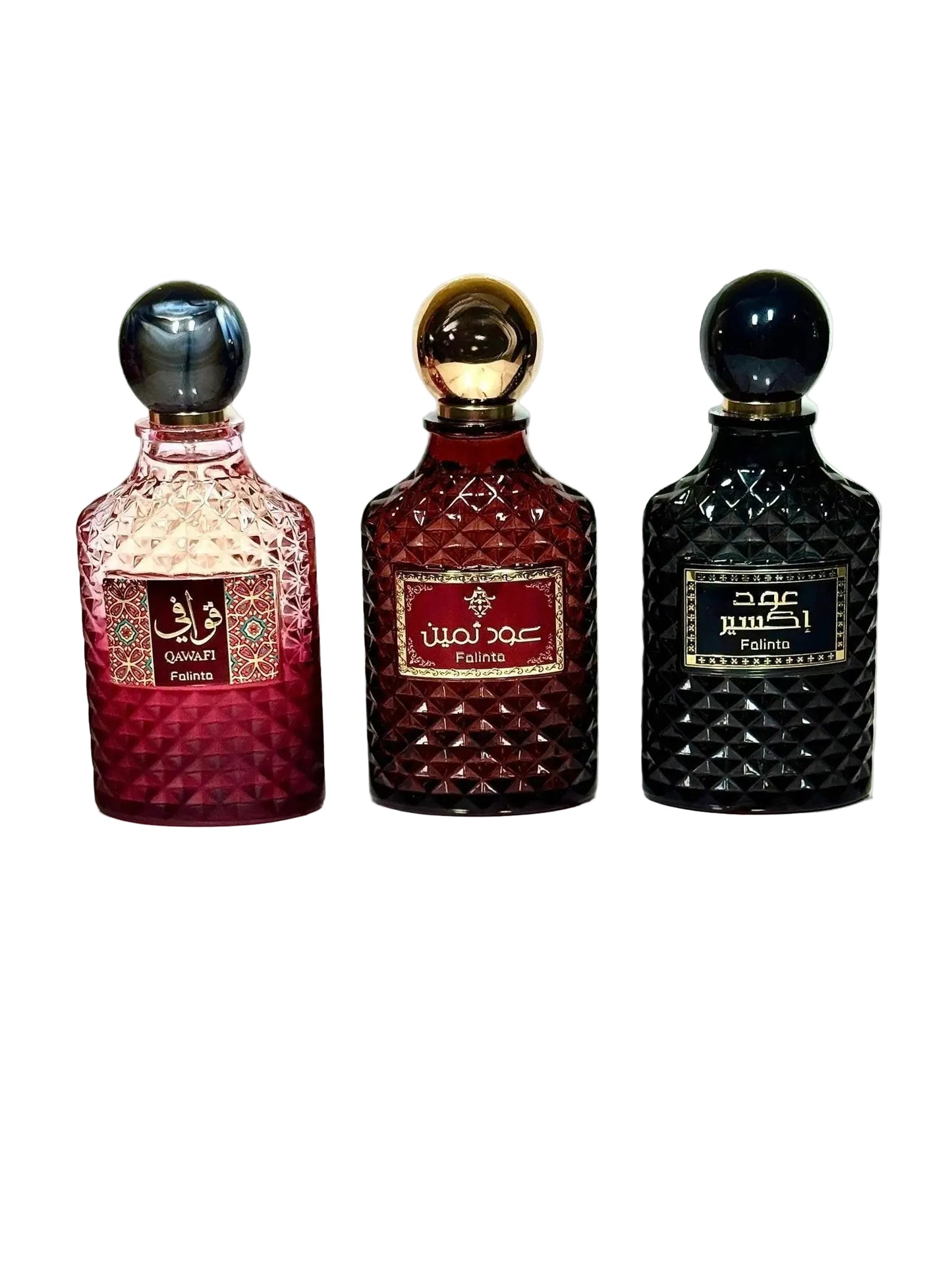 Set de 3 Parfumuri Arabesti Premium – Falinta Qawafi, Falinta Oud Thameen & Falinta Oud Elixir - AlegeCadoul